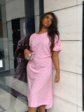 Robe GT rose à pois