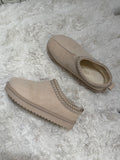 Mules basse beige