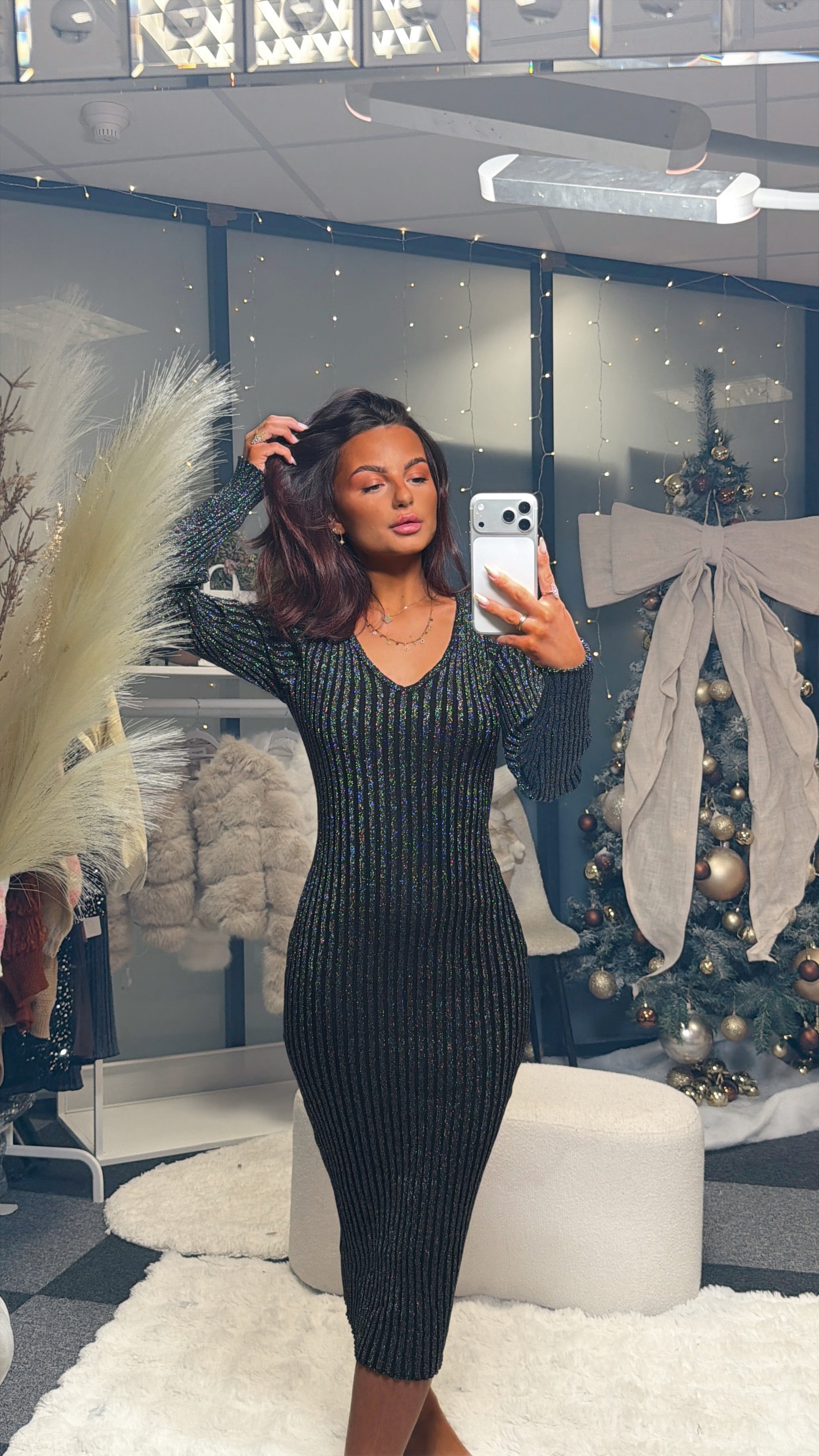Robe moulante noir