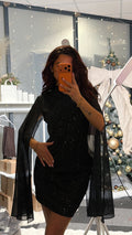 Robe voile noir