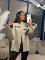 Veste cape beige