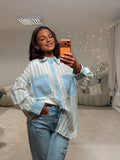 Chemise jean strass GT