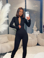 Combinaison zippée noire
