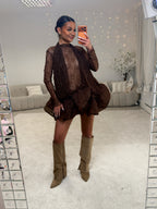 Robe Dentelle Brown