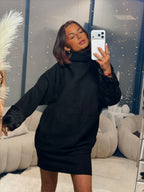 Pull manches fourrure noir GT