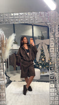 Veste Marron Daim