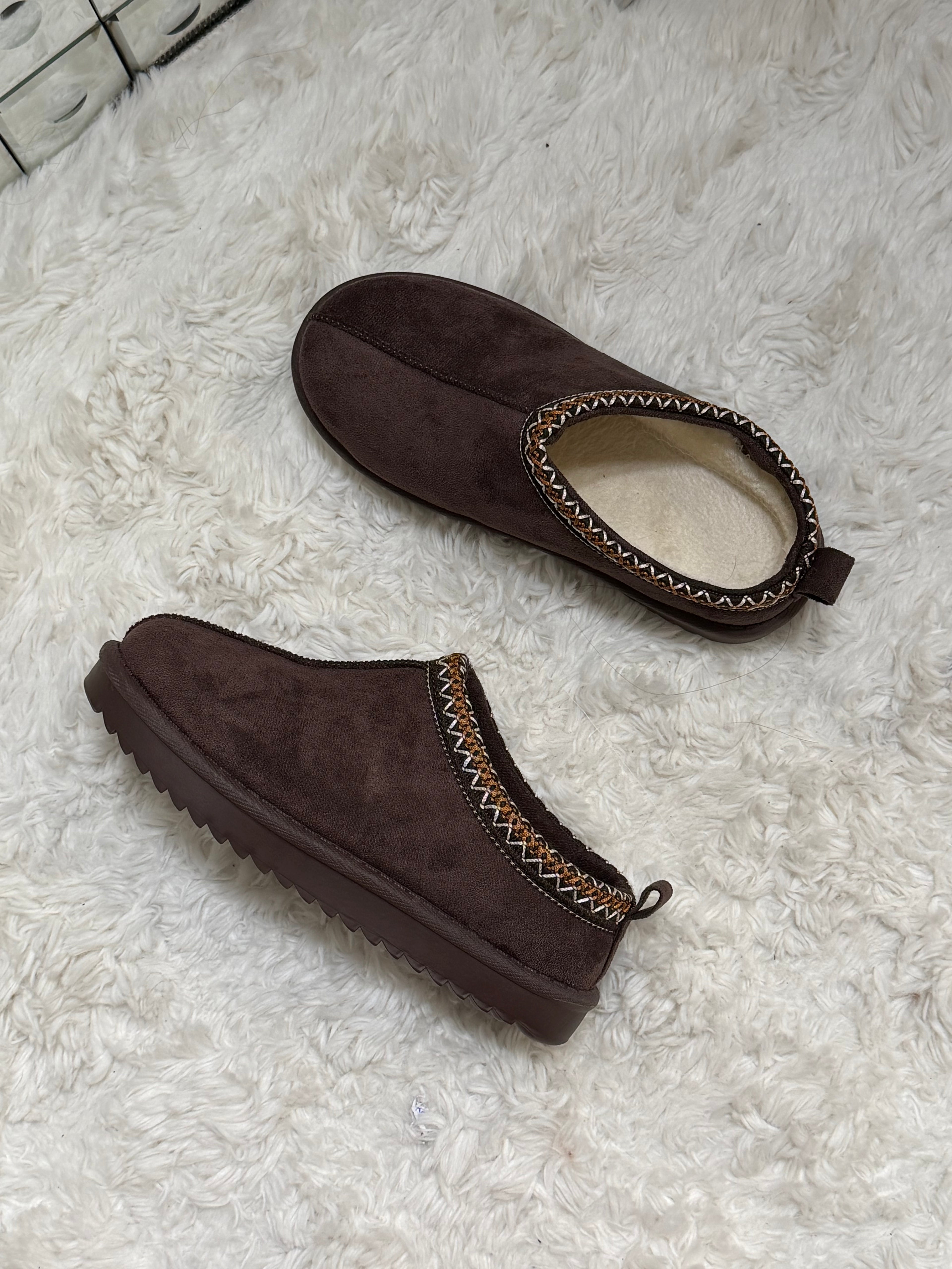 Mules basses choco