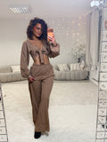 Ensemble Tina marron