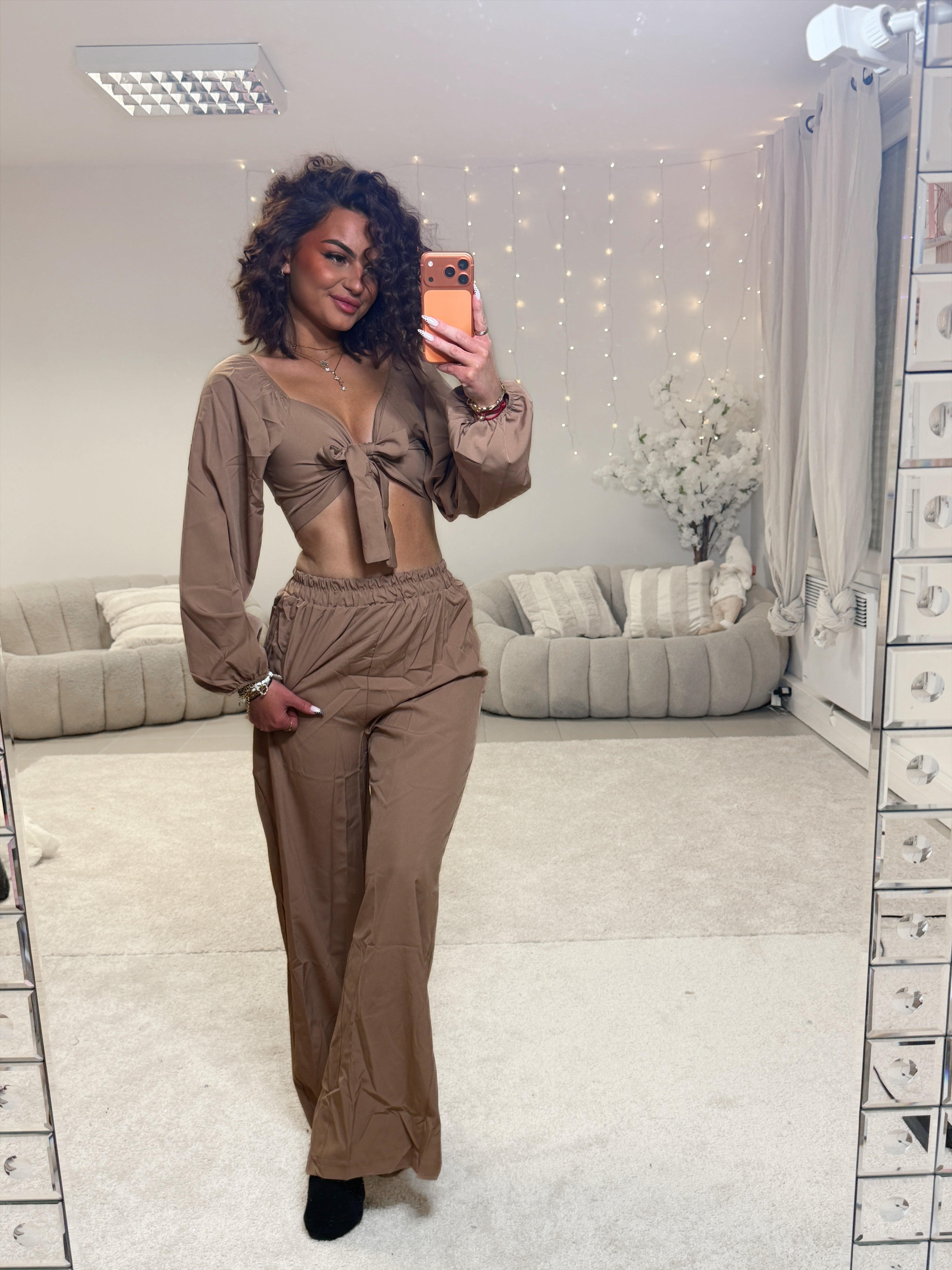 Ensemble Tina marron