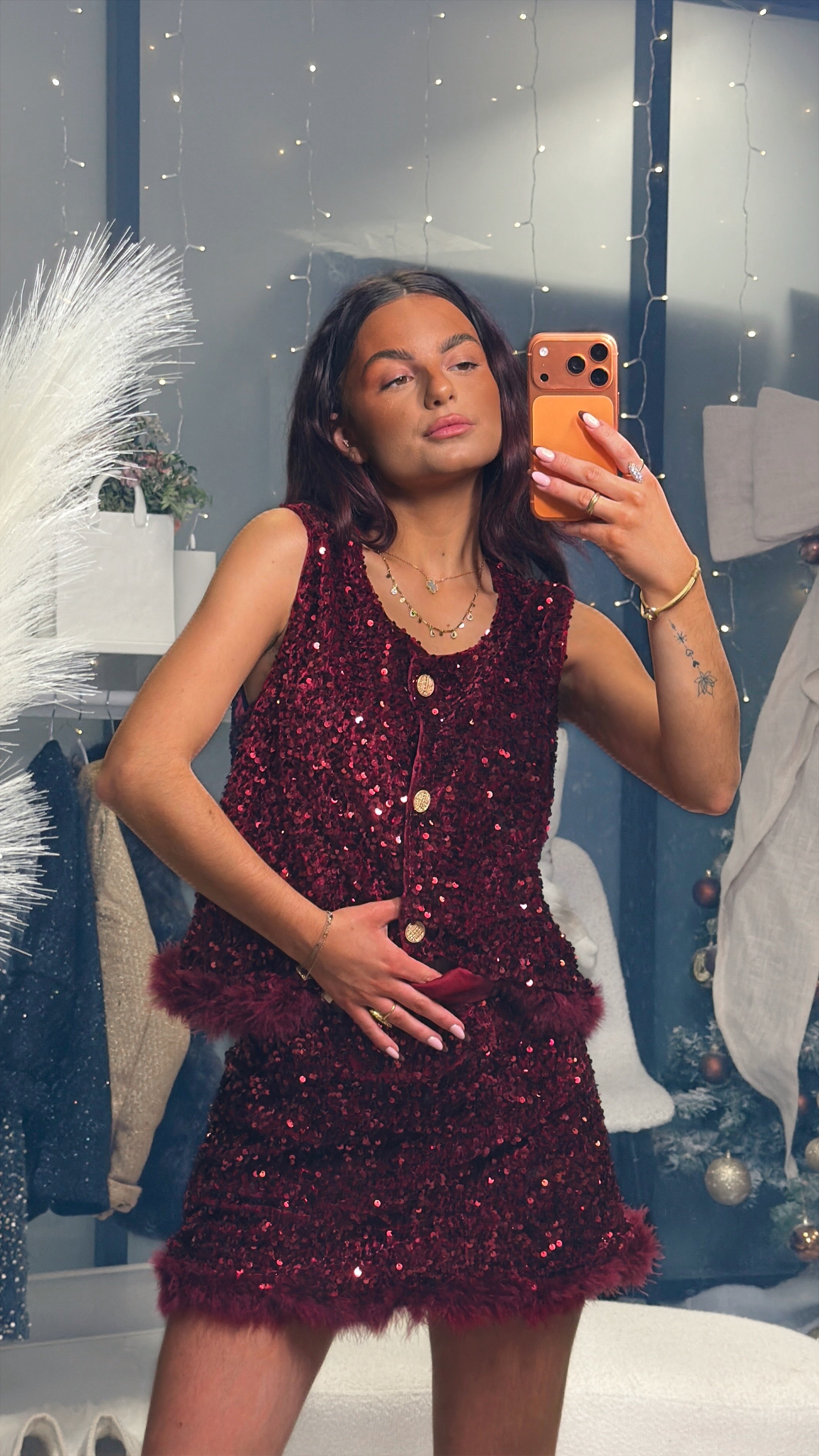 Ensemble froufrou sequin