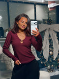 T-shirt Texture Bordeaux