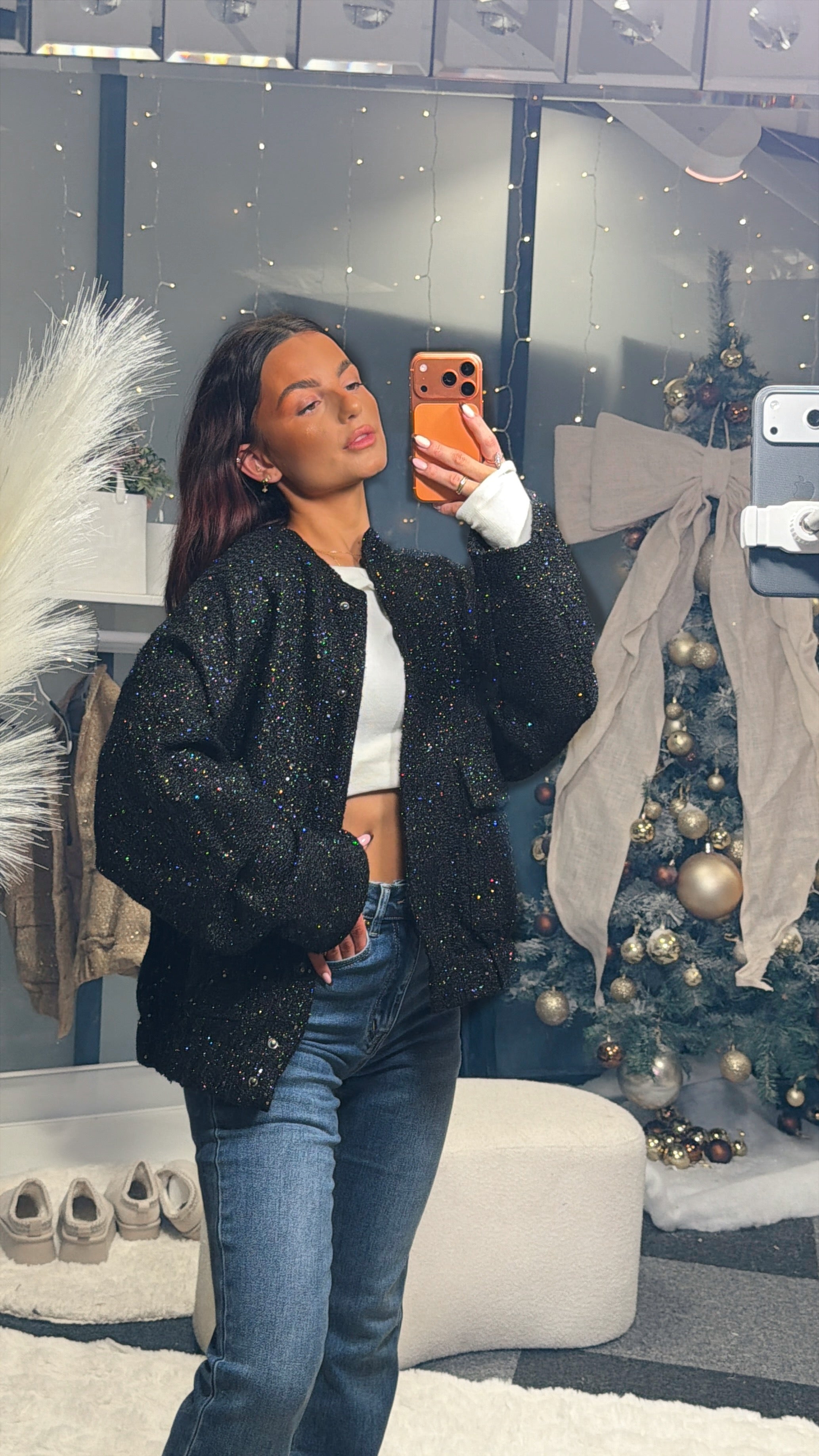 Bombers brillant noir