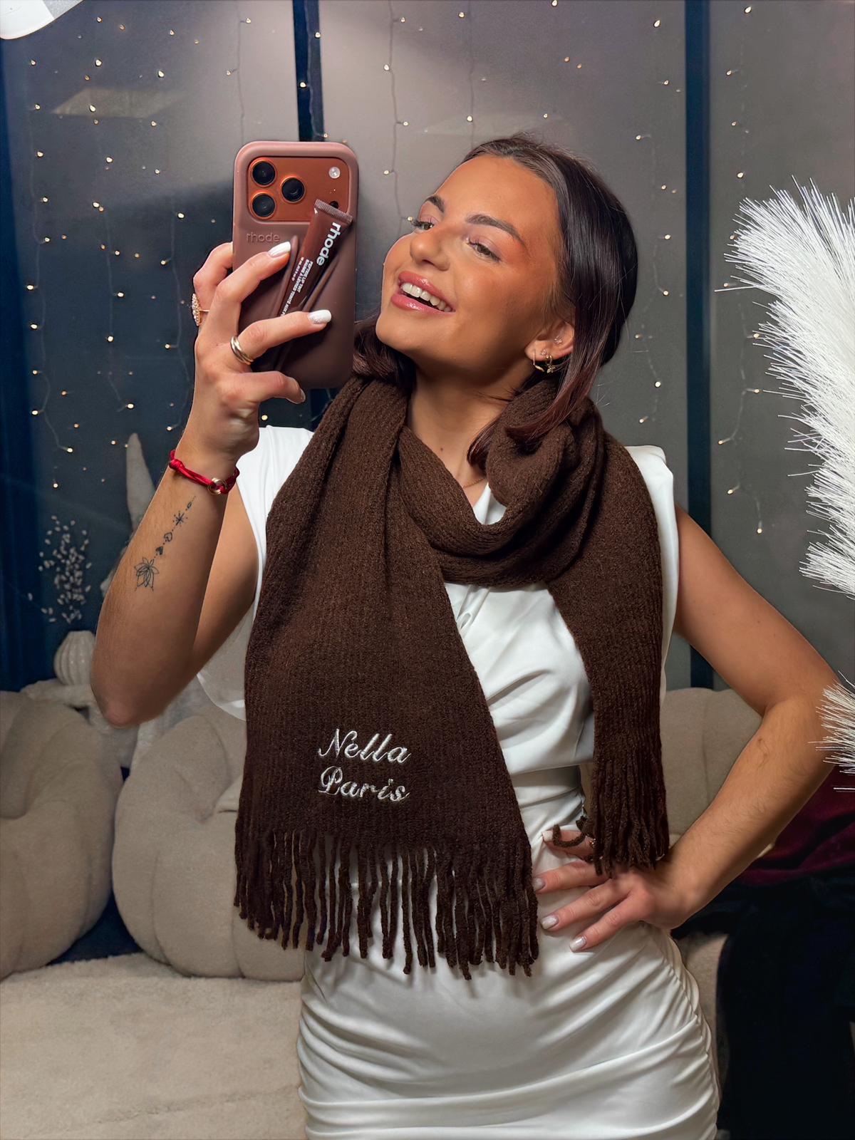 Écharpe Nella Paris marron
