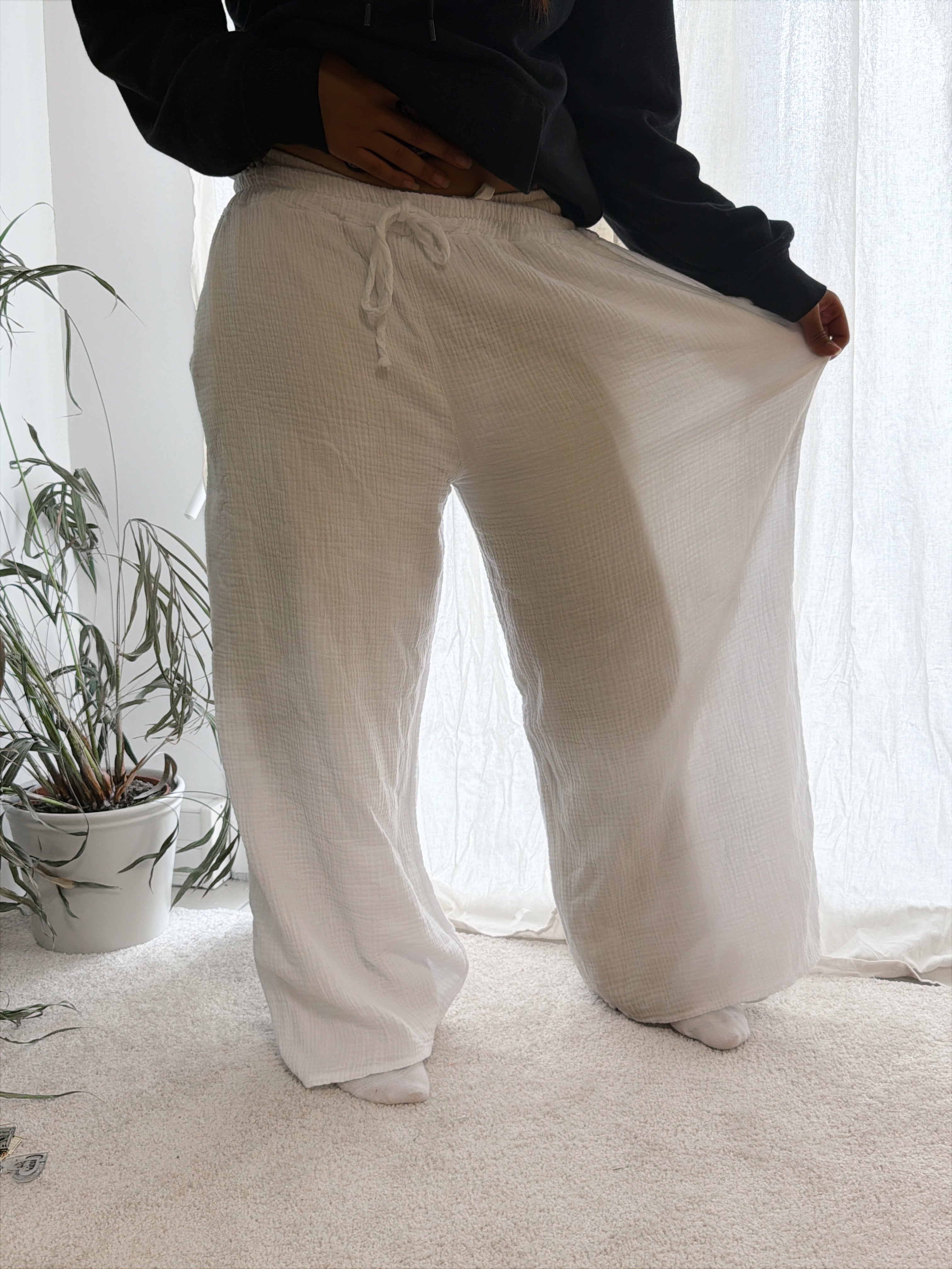 Pantalon blanc fluide GT